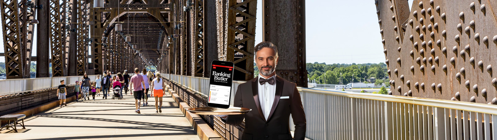 Jeffersonville walking bridge