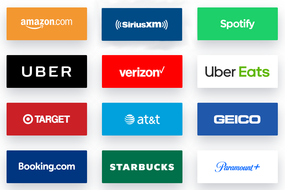 Multiple retailers to choose from for CardSwap including Amazon, SiriusXM, Spotify, and more.