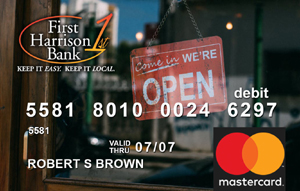 Business Open Sign Debit Card
