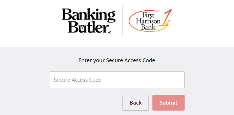 Login - Enter Secure Access Code