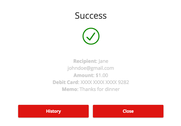 How-To Services - Snap Payments Sent Confirmation